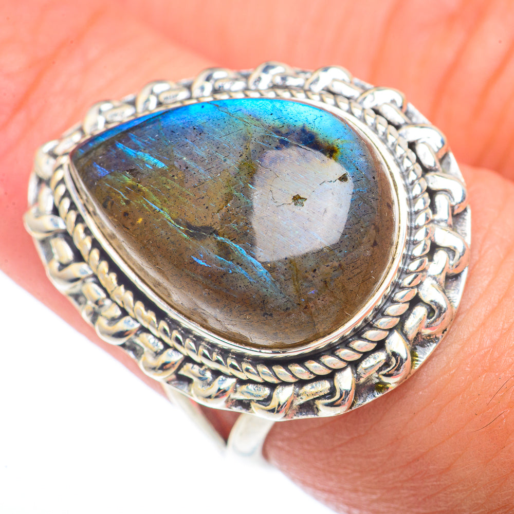 Labradorite Rings handcrafted by Anasilvercos - RING73665