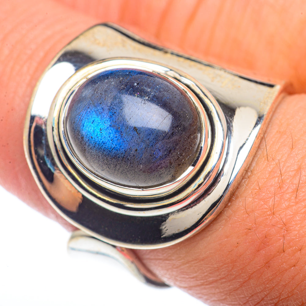 Labradorite Rings handcrafted by Anasilvercos - RING73666