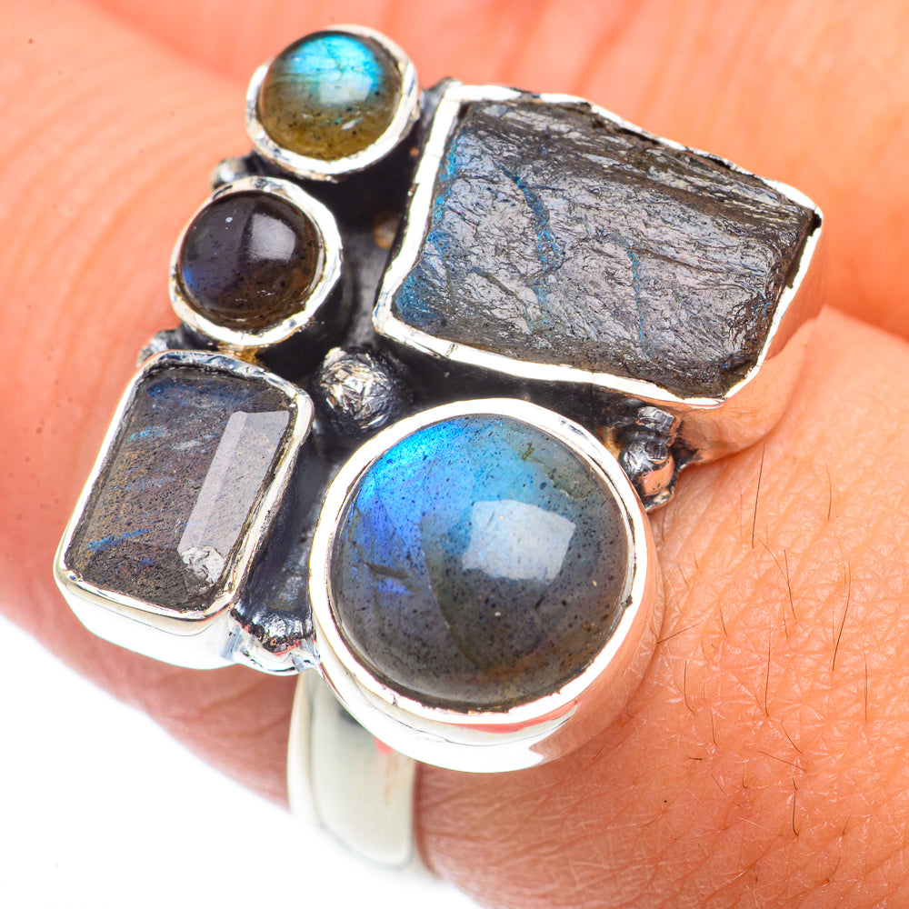 Labradorite Rings handcrafted by Anasilvercos - RING73668
