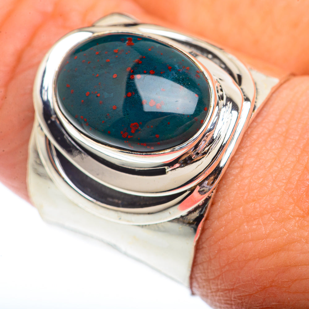 Bloodstone Rings handcrafted by Anasilvercos - RING73673