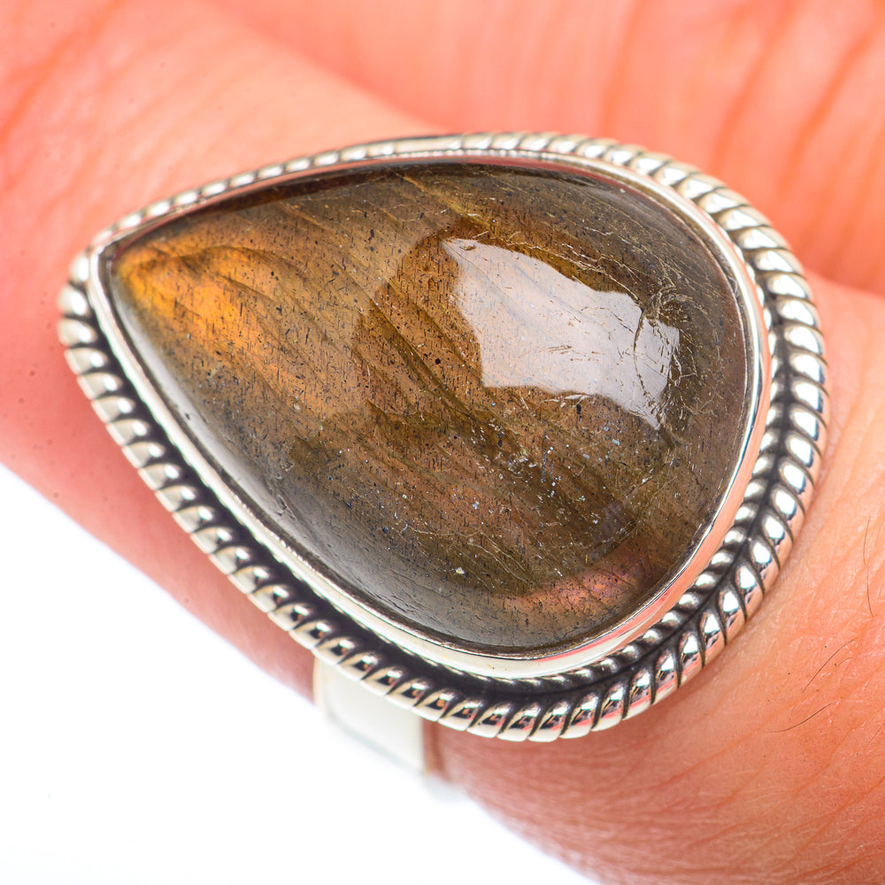 Labradorite Rings handcrafted by Anasilvercos - RING73678