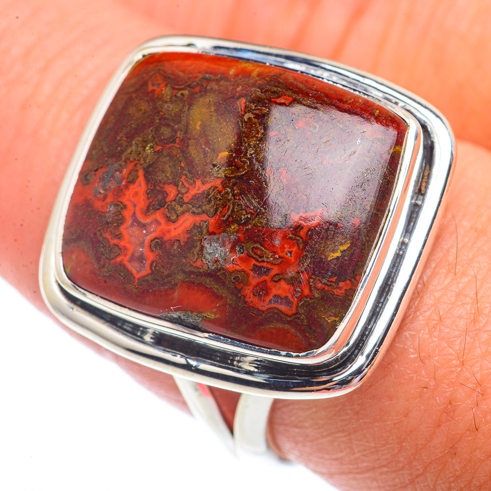 Red Jasper Rings handcrafted by Anasilvercos - RING73680