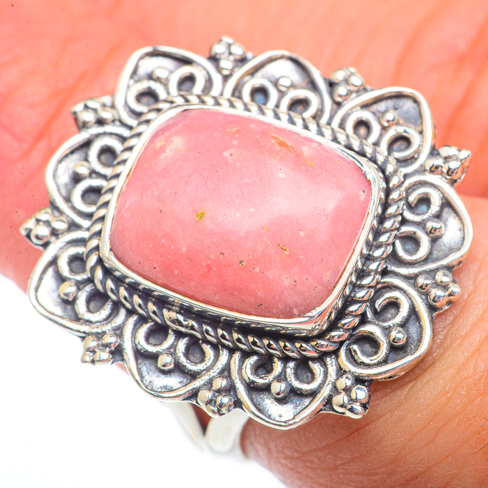 Pink Opal Rings handcrafted by Anasilvercos - RING73683