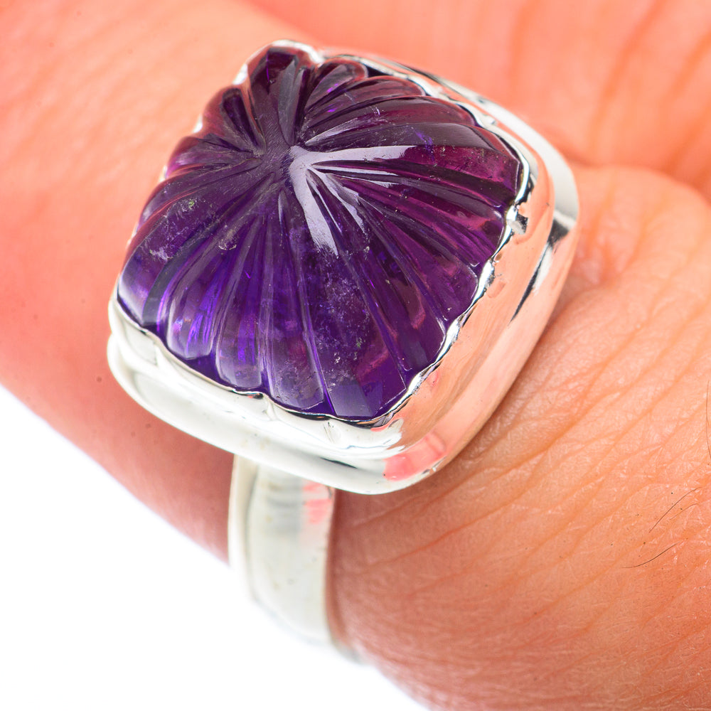 Amethyst Rings handcrafted by Anasilvercos - RING73687