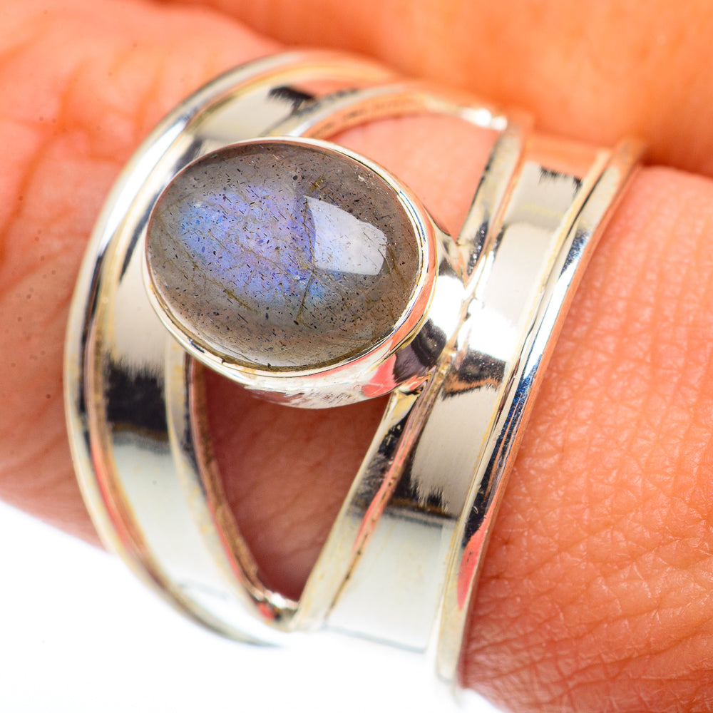 Labradorite Rings handcrafted by Anasilvercos - RING73688