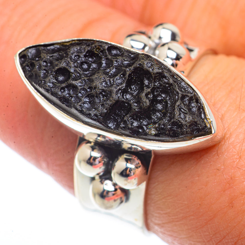 Tektite Rings handcrafted by Anasilvercos - RING73691