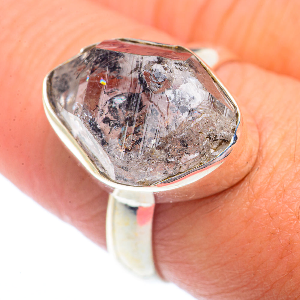 Herkimer Diamond Rings handcrafted by Anasilvercos - RING73692