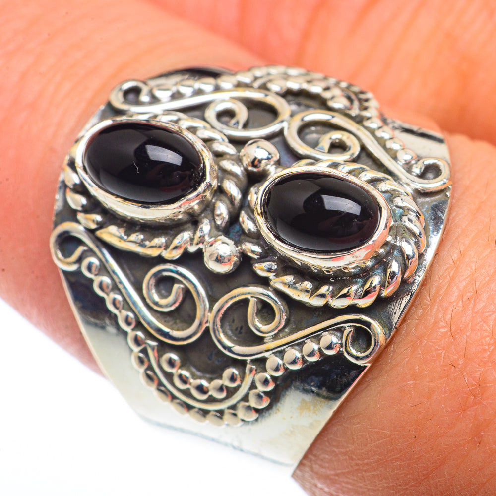 Black Onyx Rings handcrafted by Anasilvercos - RING73693