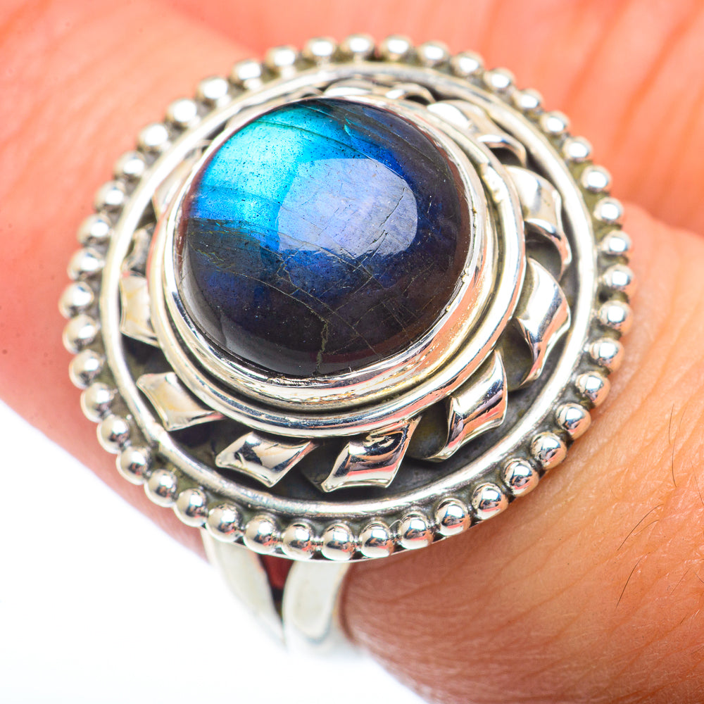 Labradorite Rings handcrafted by Anasilvercos - RING73709