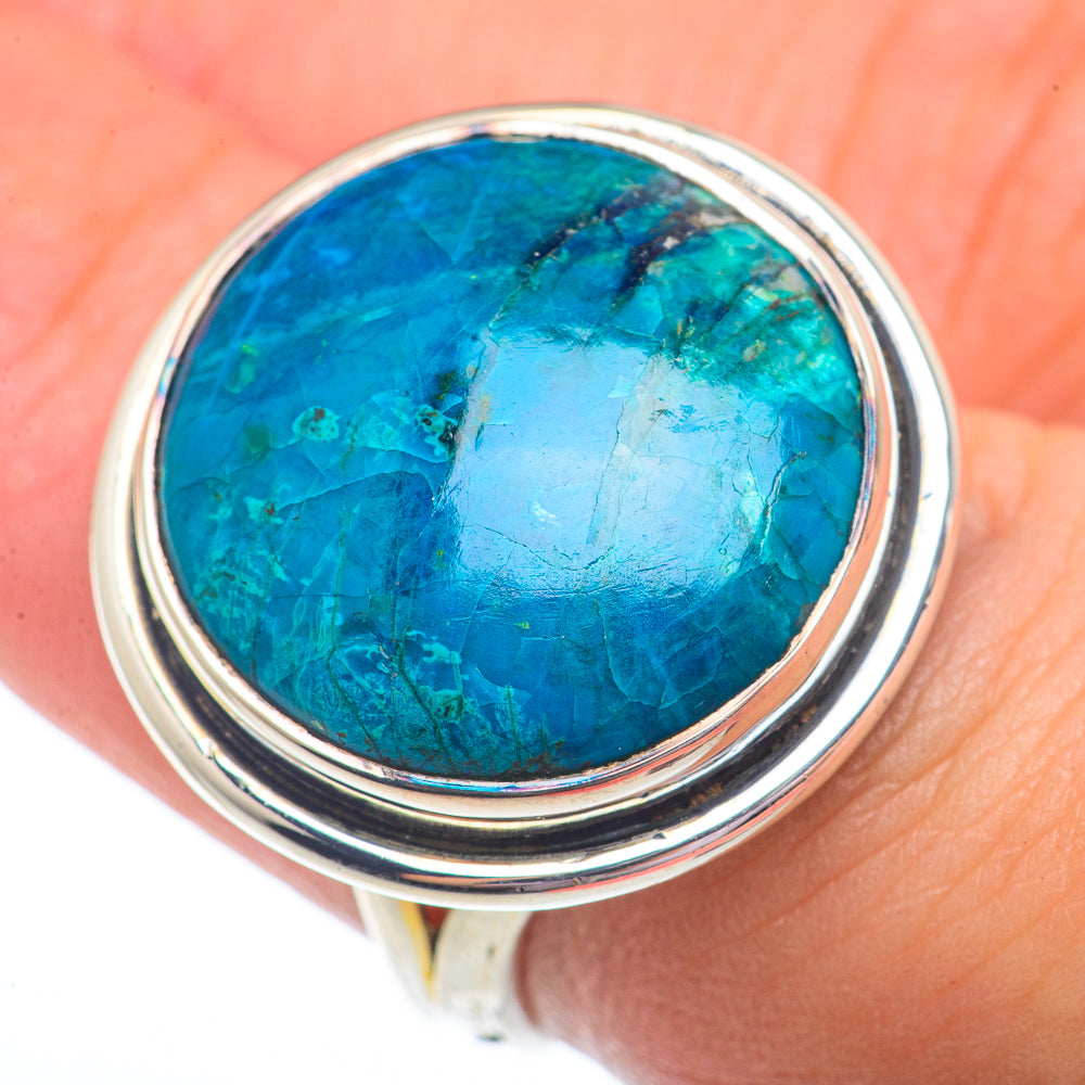 Chrysocolla Rings handcrafted by Anasilvercos - RING73712