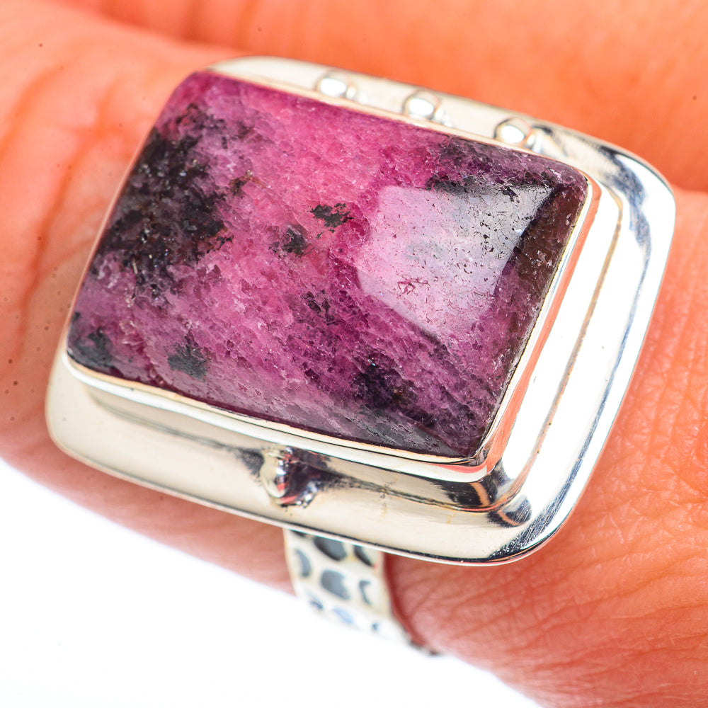 Rhodonite Rings handcrafted by Anasilvercos - RING73730