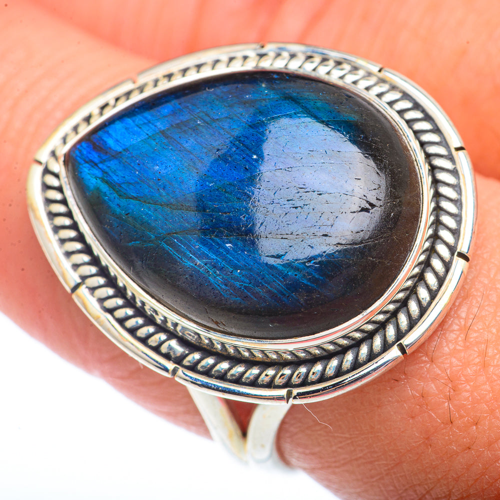 Labradorite Rings handcrafted by Anasilvercos - RING73759