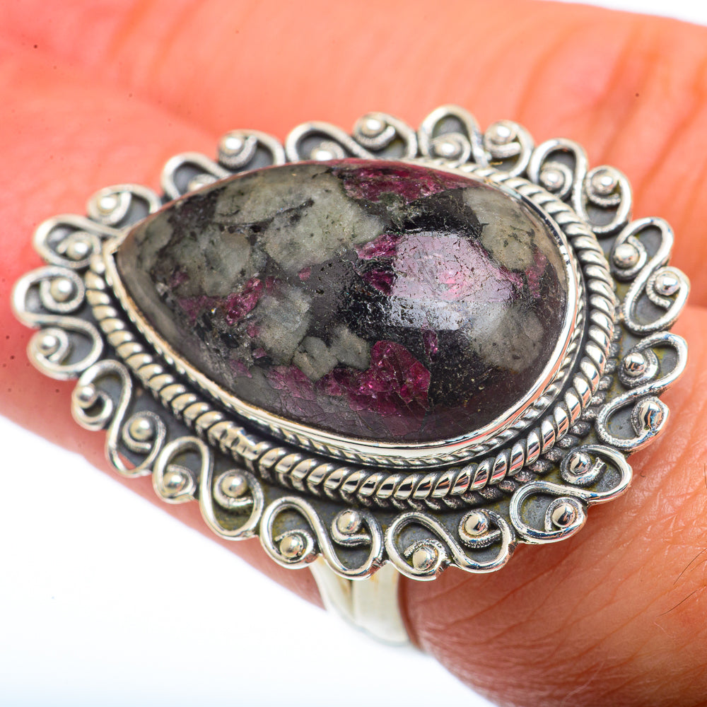 Russian Eudialyte Rings handcrafted by Anasilvercos - RING73767