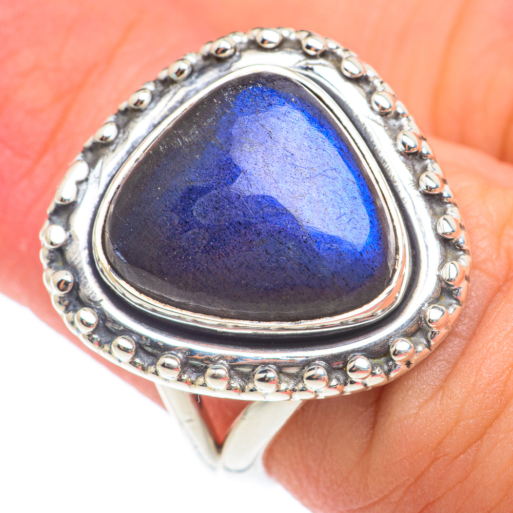 Labradorite Rings handcrafted by Anasilvercos - RING73774