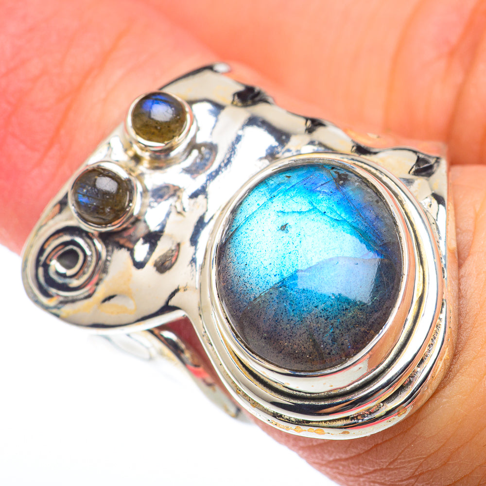 Labradorite Rings handcrafted by Anasilvercos - RING73777