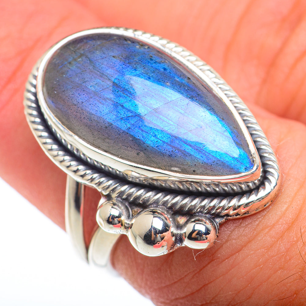 Labradorite Rings handcrafted by Anasilvercos - RING73780