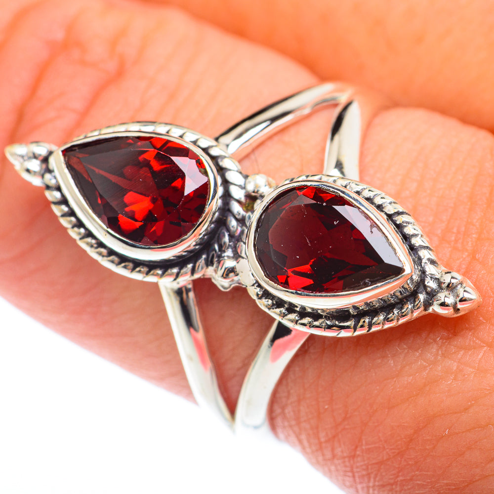 Garnet Rings handcrafted by Anasilvercos - RING73798