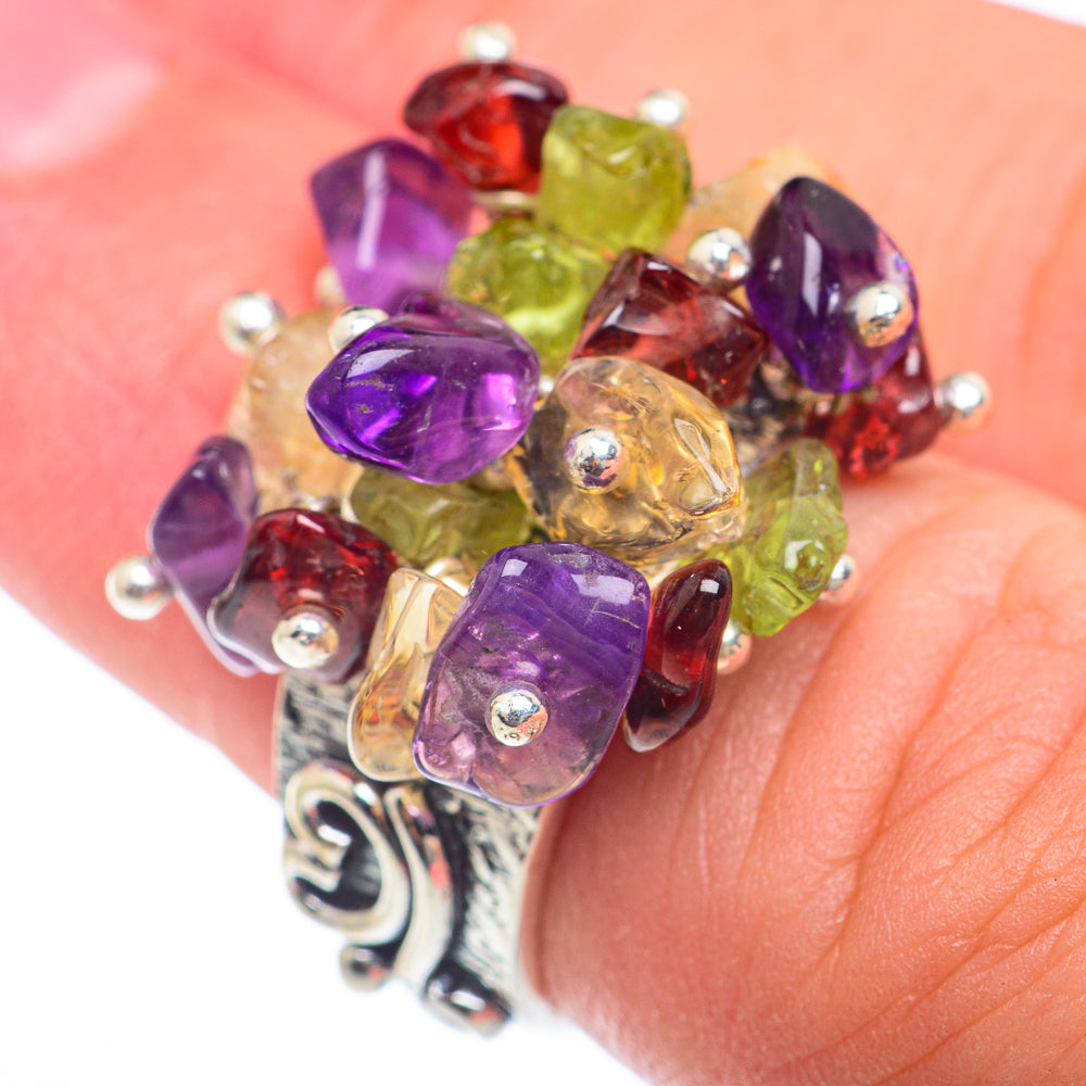 Garnet Rings handcrafted by Anasilvercos - RING73809