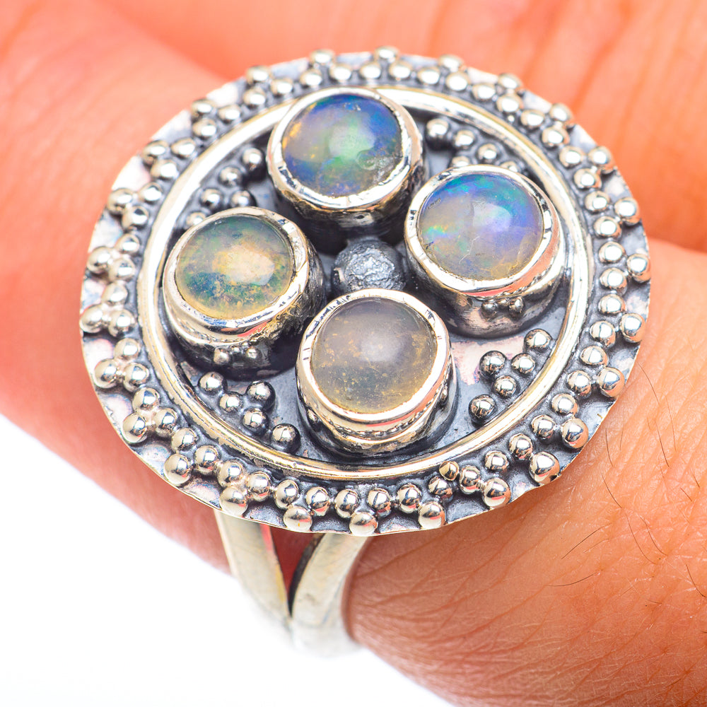Ethiopian Opal Rings handcrafted by Anasilvercos - RING73812