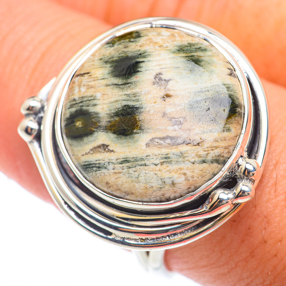 Ocean Jasper Rings handcrafted by Anasilvercos - RING73830