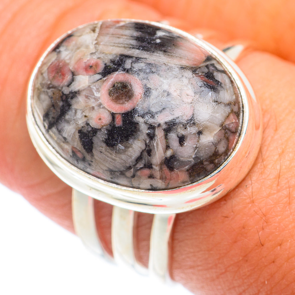 Crinoid Fossil Rings handcrafted by Anasilvercos - RING73834