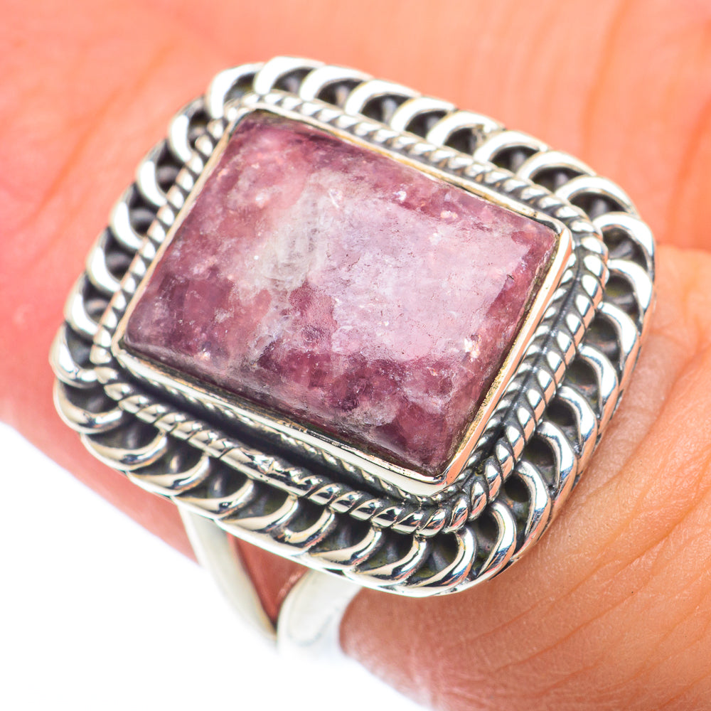 Lepidolite Rings handcrafted by Anasilvercos - RING73839