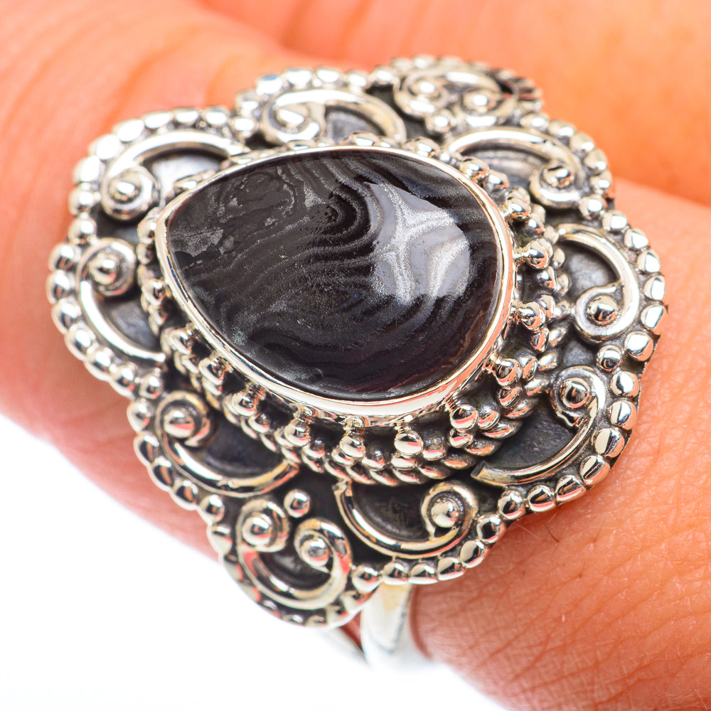 Psilomelane Rings handcrafted by Anasilvercos - RING73847