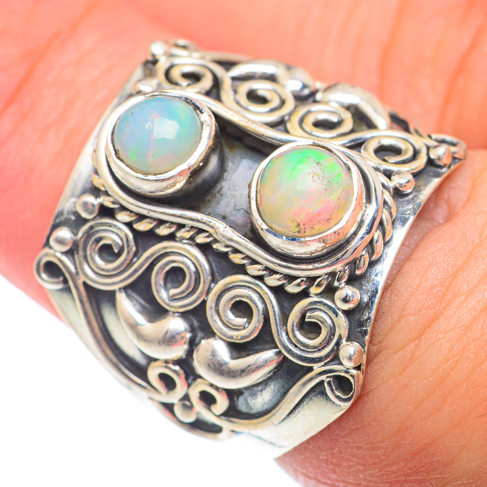 Ethiopian Opal Rings handcrafted by Anasilvercos - RING73855