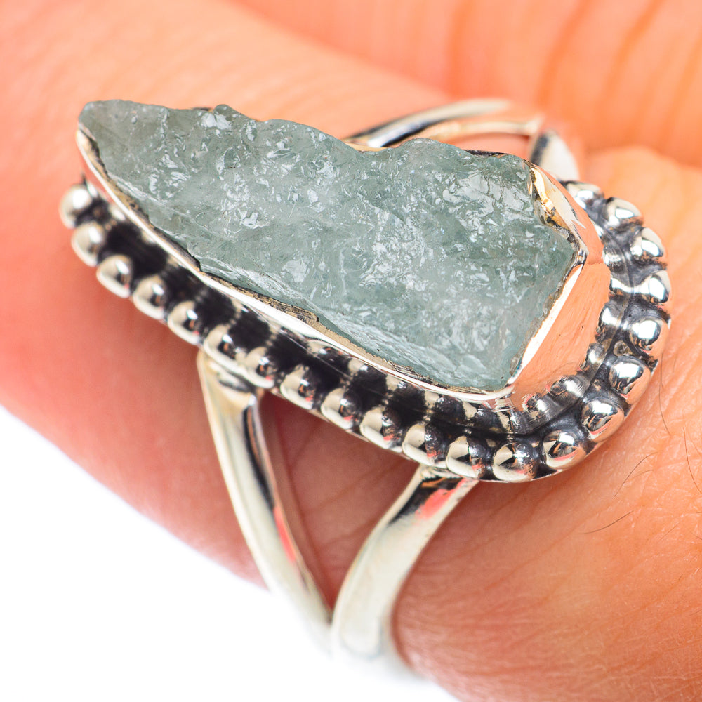 Aquamarine Rings handcrafted by Anasilvercos - RING73858
