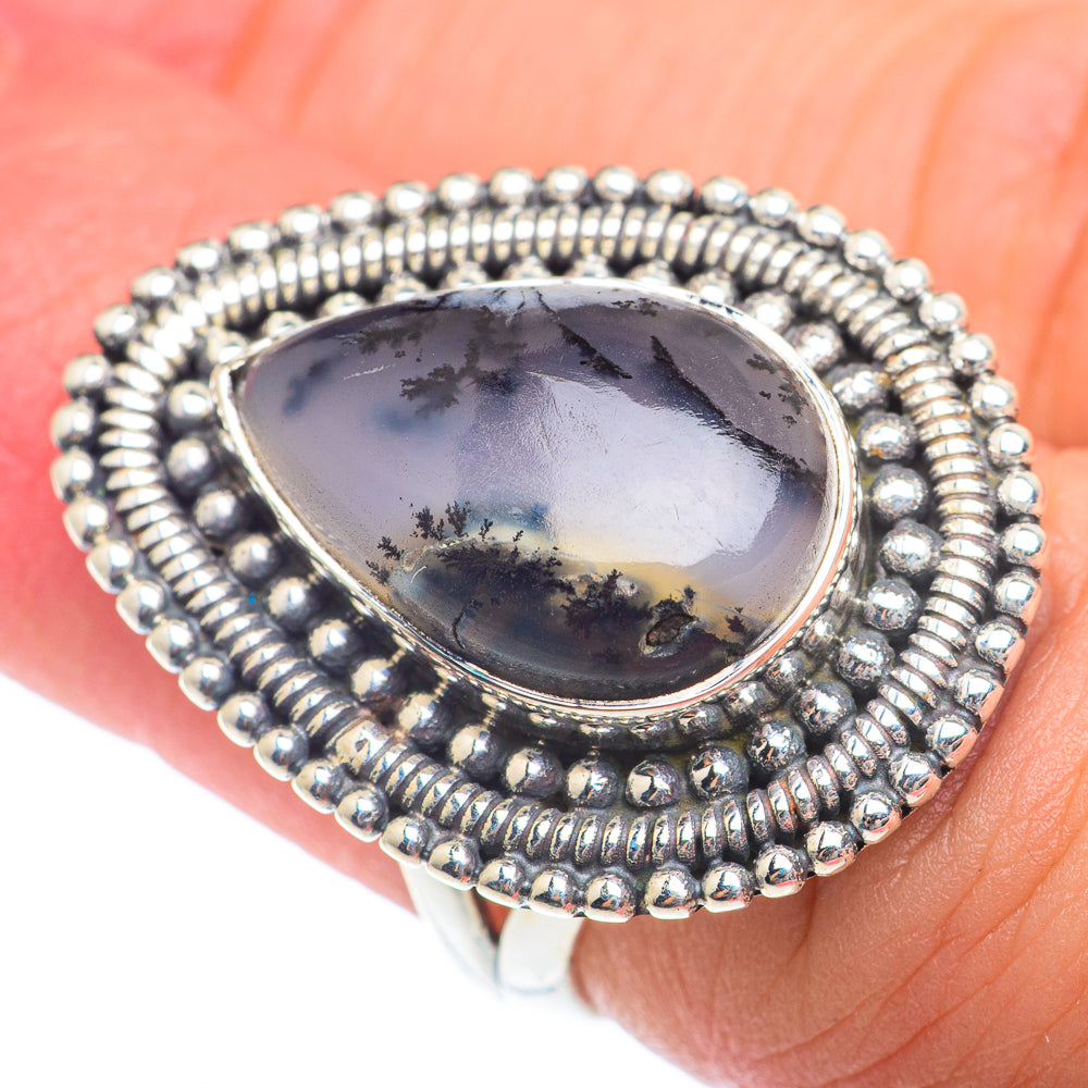 Dendritic Opal Rings handcrafted by Anasilvercos - RING73890