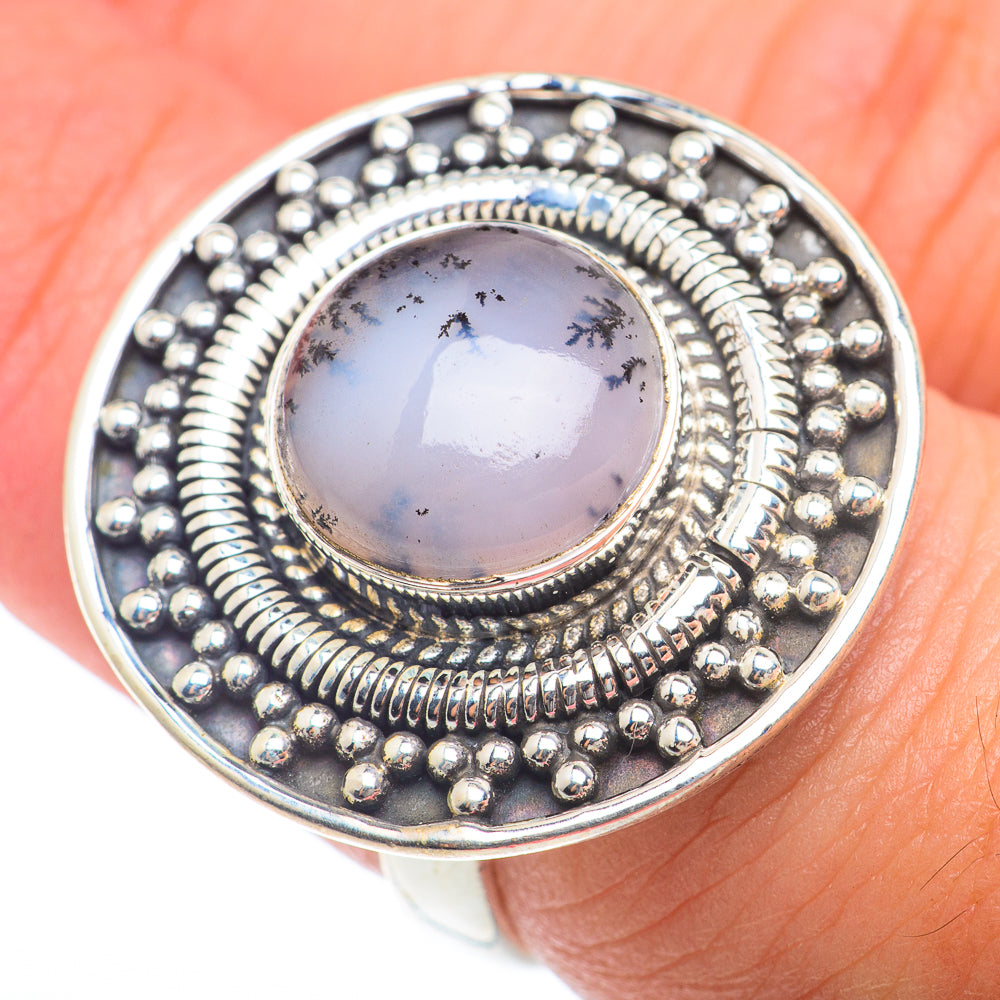 Dendritic Opal Rings handcrafted by Anasilvercos - RING73927