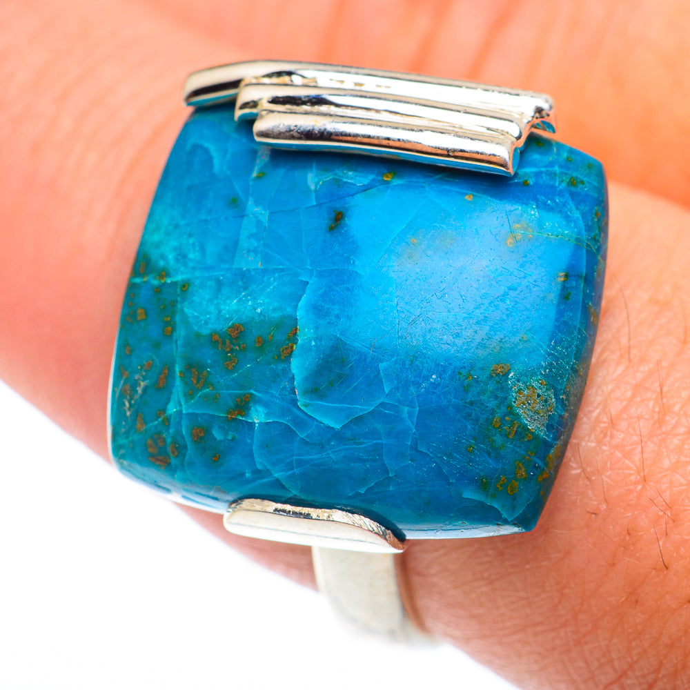 Chrysocolla Rings handcrafted by Anasilvercos - RING73951