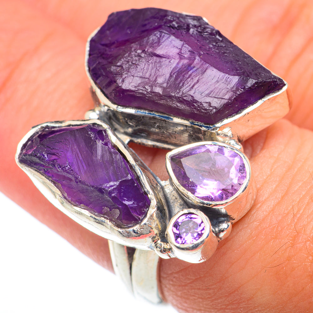 Amethyst Rings handcrafted by Anasilvercos - RING73961