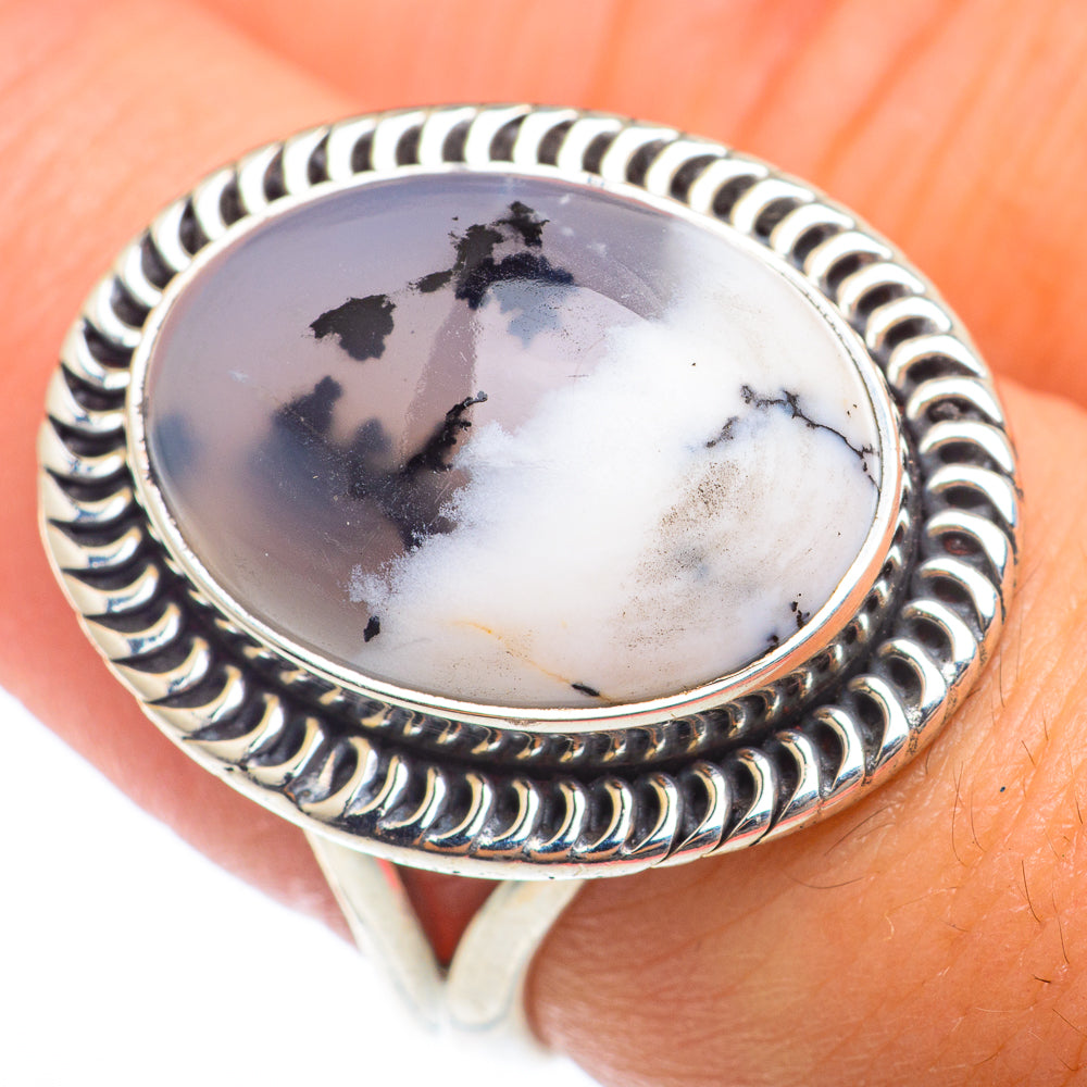 Dendritic Opal Rings handcrafted by Anasilvercos - RING73969