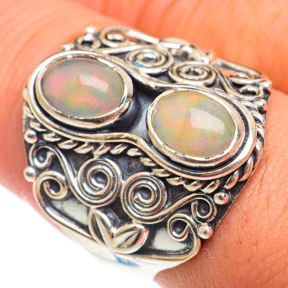Ethiopian Opal Rings handcrafted by Anasilvercos - RING73972