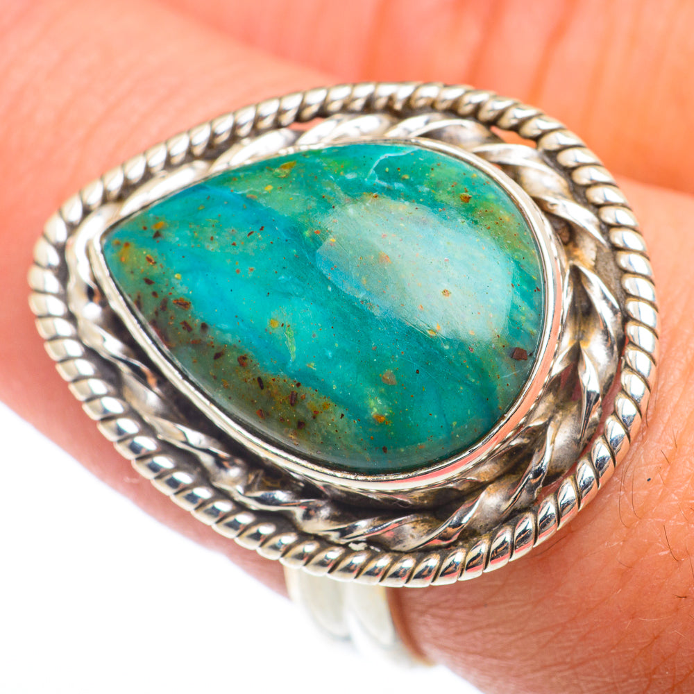 Chrysocolla Rings handcrafted by Anasilvercos - RING73981