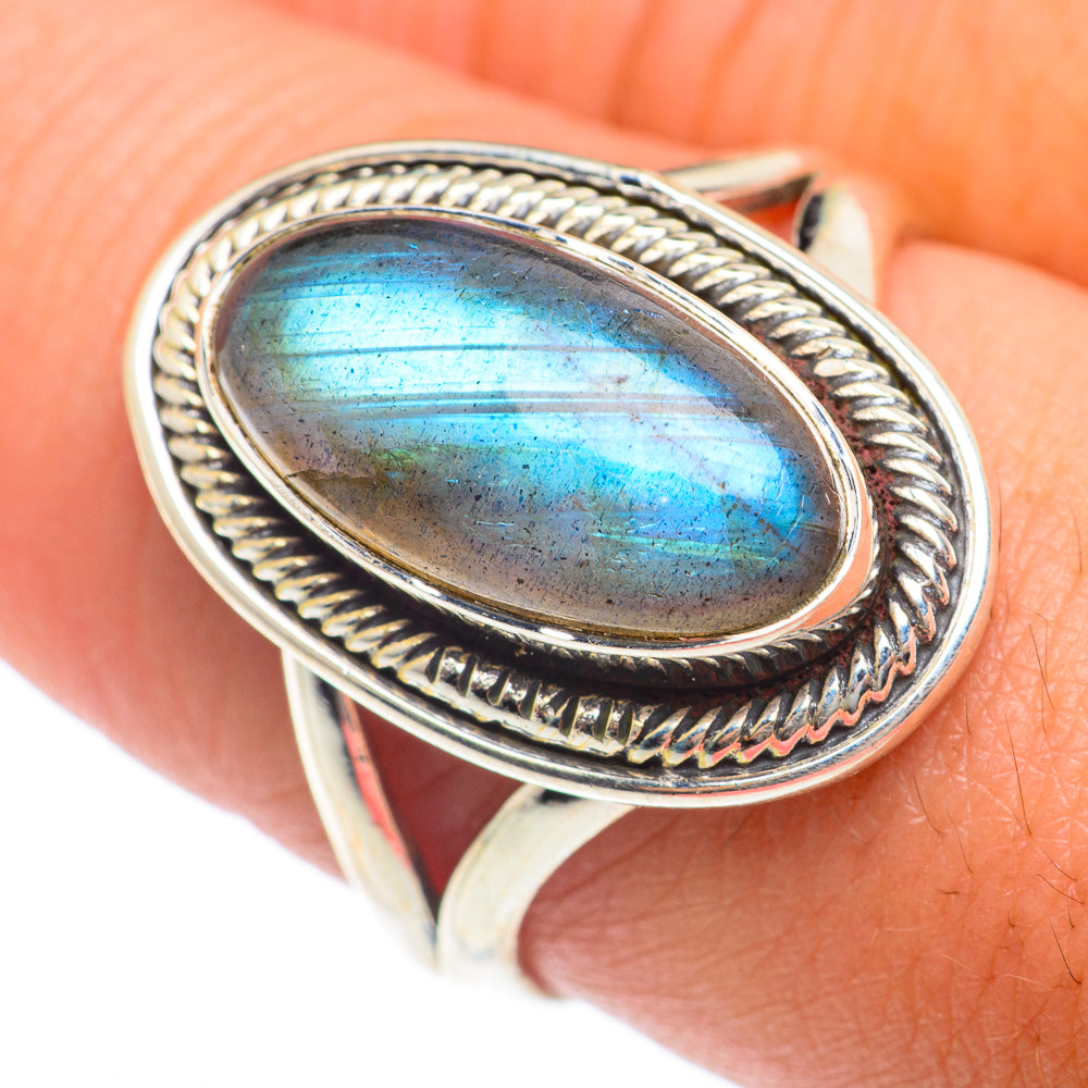 Labradorite Rings handcrafted by Anasilvercos - RING73988