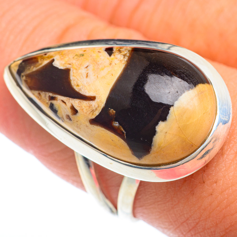 Peanut Wood Jasper Rings handcrafted by Anasilvercos - RING73992