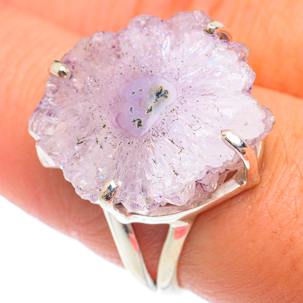 Amethyst Stalactite Rings handcrafted by Anasilvercos - RING74001