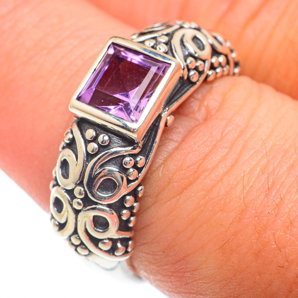 Amethyst Rings handcrafted by Anasilvercos - RING74002