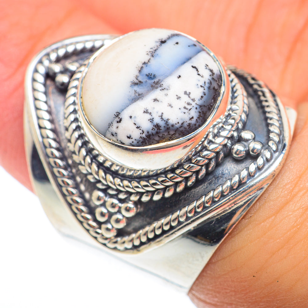 Dendritic Opal Rings handcrafted by Anasilvercos - RING74009
