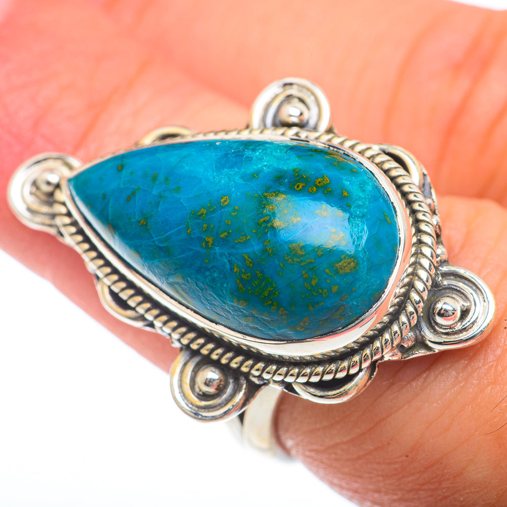 Chrysocolla Rings handcrafted by Anasilvercos - RING74022