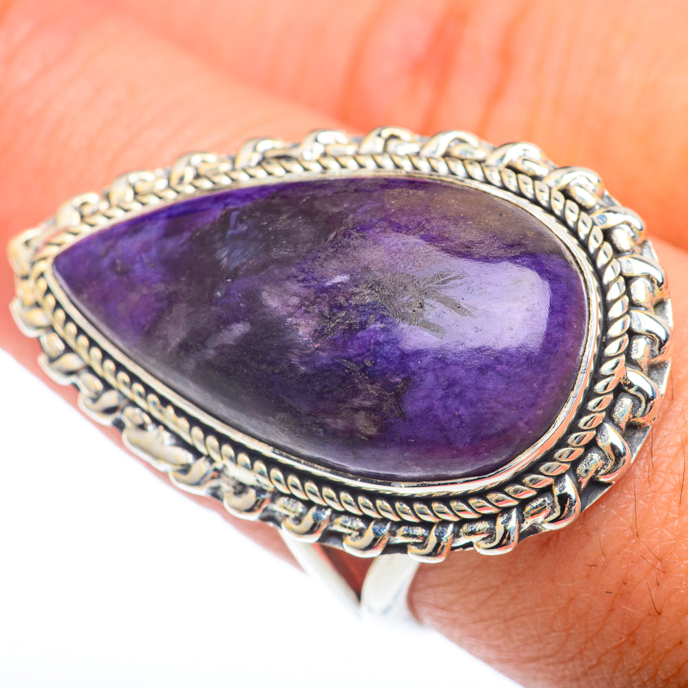 Charoite Rings handcrafted by Anasilvercos - RING74041
