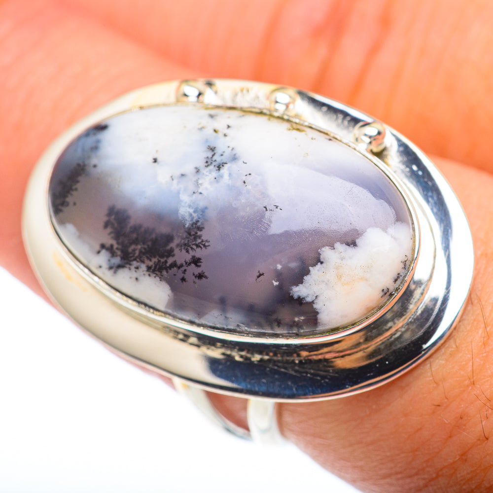 Dendritic Opal Rings handcrafted by Anasilvercos - RING74077