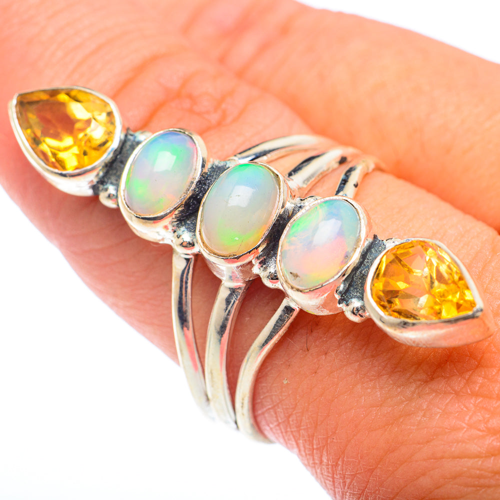 Ethiopian Opal Rings handcrafted by Anasilvercos - RING74080