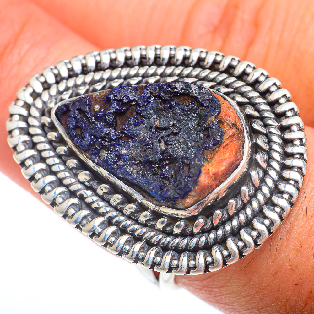 Azurite Rings handcrafted by Anasilvercos - RING74089