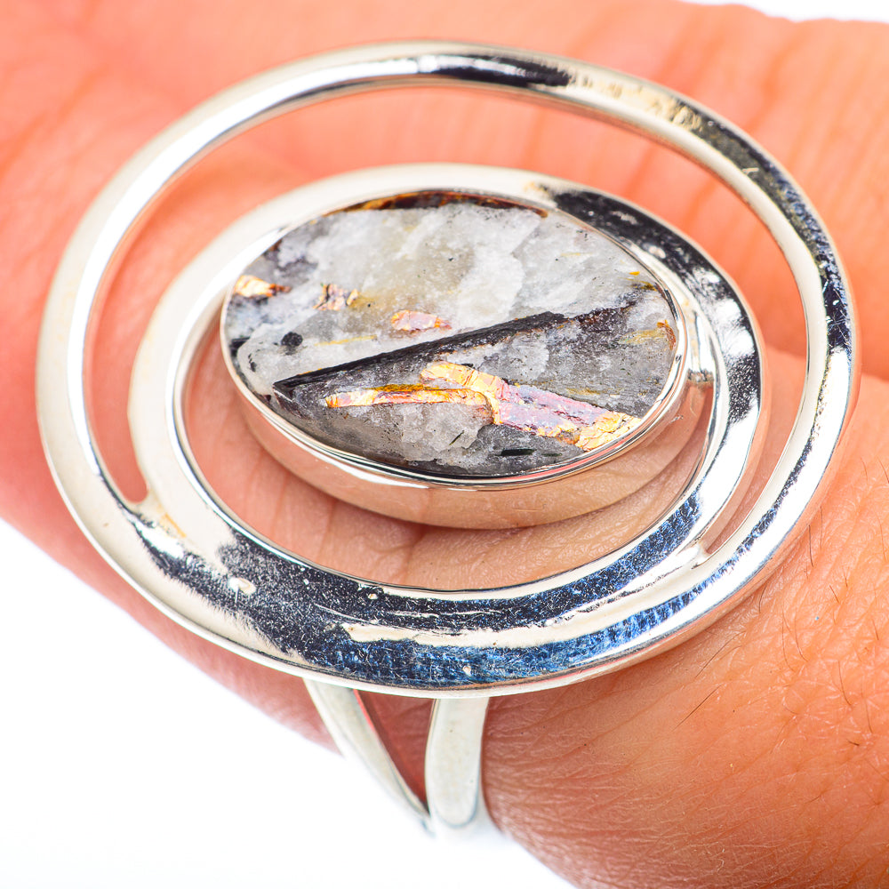 Astrophyllite Rings handcrafted by Anasilvercos - RING74090
