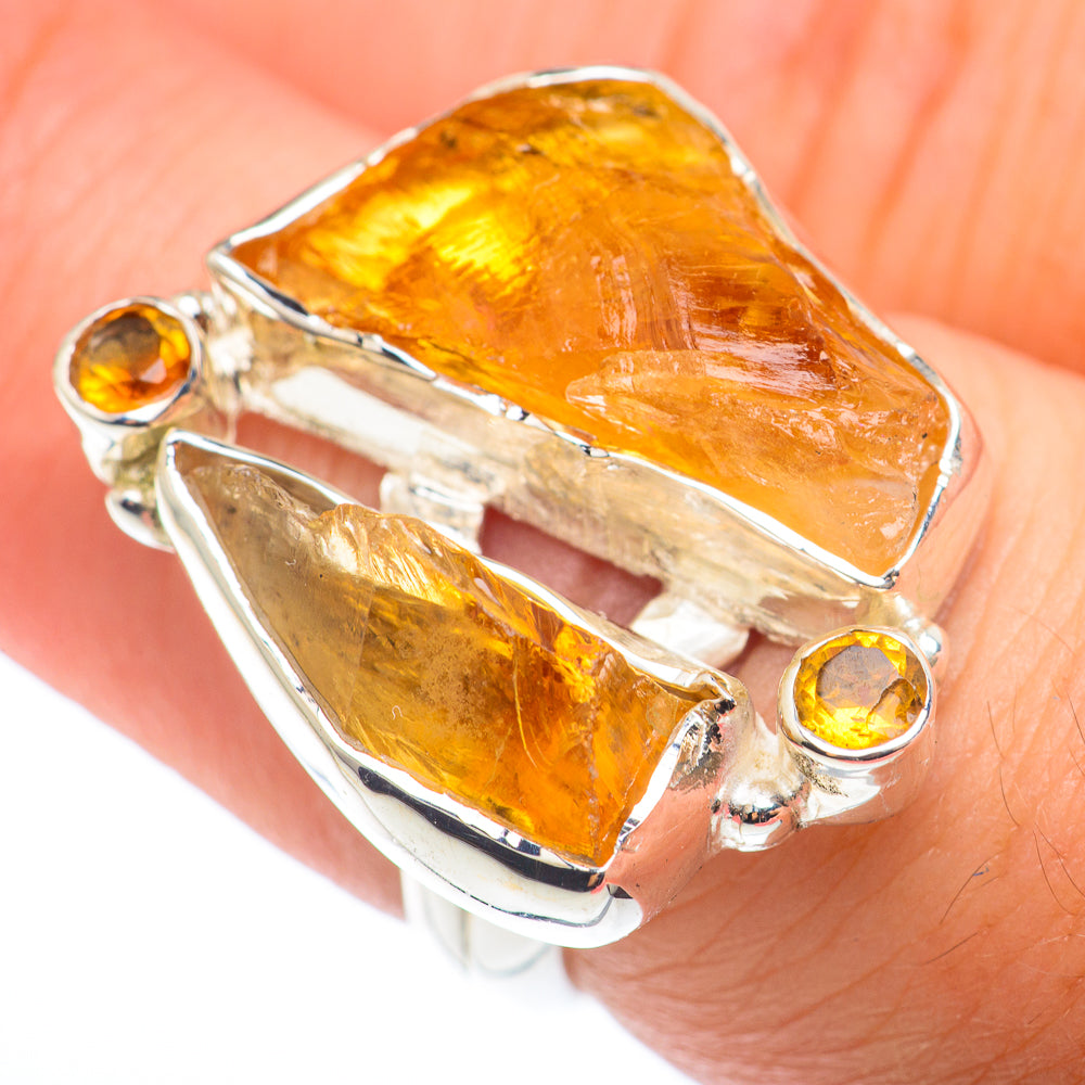 Citrine Rings handcrafted by Anasilvercos - RING74117