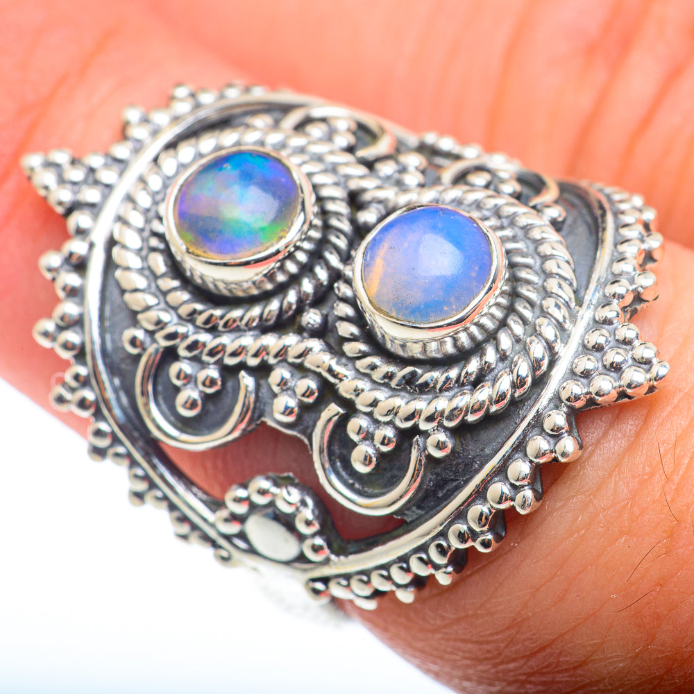 Ethiopian Opal Rings handcrafted by Anasilvercos - RING74133