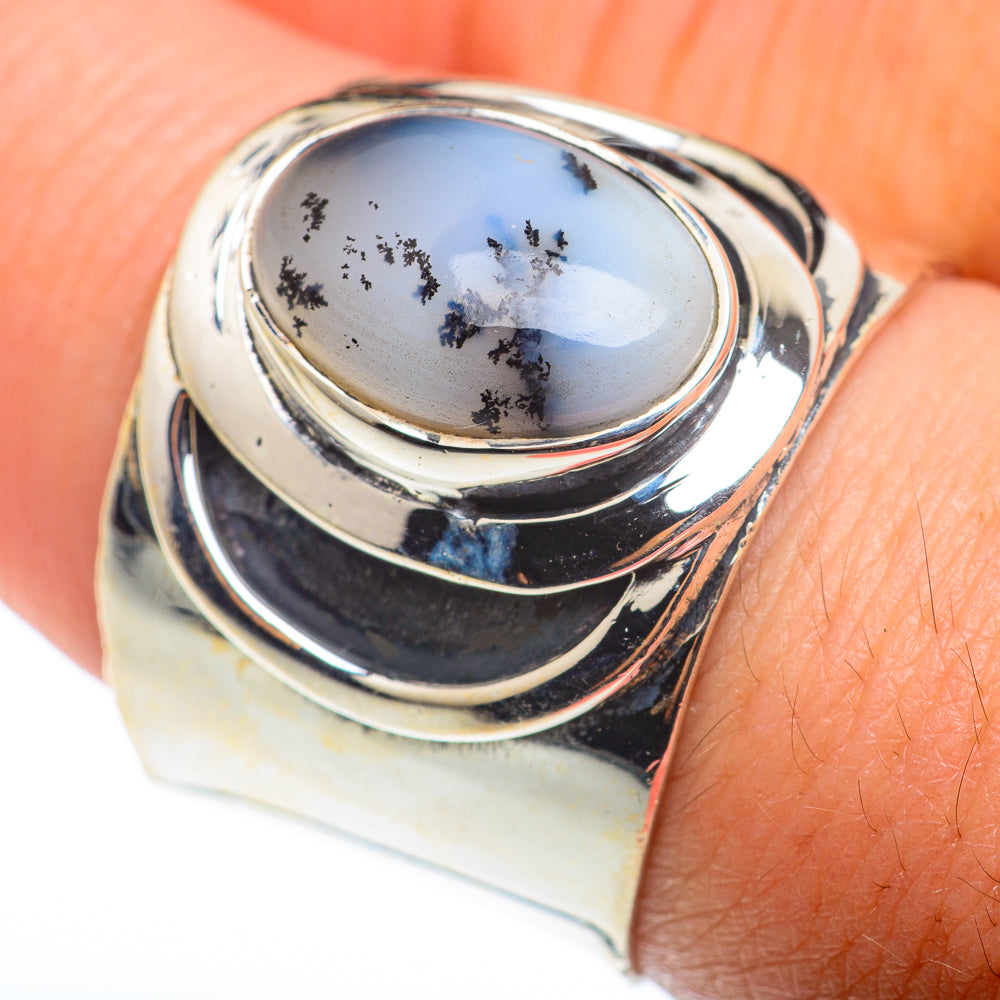 Dendritic Opal Rings handcrafted by Anasilvercos - RING74173